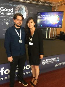 Yang Zhang and Dimos Makris at AI For Good Summit(4)