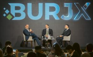 Walid Abou Zaki Editor Unlock Blockchain (left) Adam Ferris Co-founder & Chairman (middle) Omar Abbas Co-founder & CEO (right)