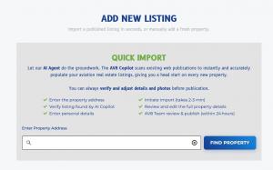 AV8 Realty Quick Import Feature for 1 Click Importing Aviation Real Estate Properties