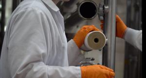 ZwitterCo Team Member Installing Evolution Membrane