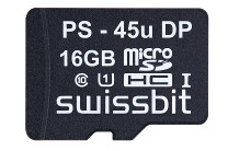 Swissbit secure microSD-memory cards with access protection and encryption