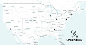 Unbroker now operates offices in Boston, New York, Philadelphia, Charlotte, Atlanta, Miami, Columbus, Chicago, and Los Angeles, with headquarters in Milford, NH.