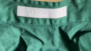 Xerafy TEX TRAK RFID Laundry Tag on Gown