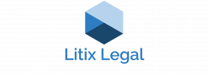 Image of the Litix Legal logo, six-sided shape in three shades of blue with the words, Litix Legal.