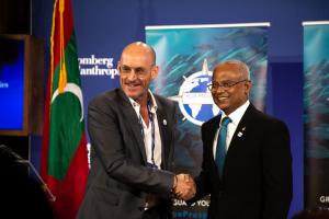 The Maldives will enter into an agreement with the Blue Prosperity Coalition in order to work together to protect 20 percent of the Maldives ocean habitat.