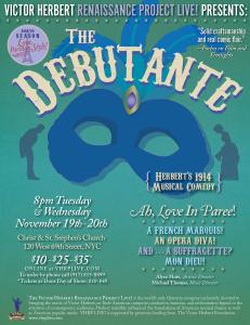 VHRP LIVE! Presents The Debutante Nov 19th & 20th in NYC, 8PM at Christ & St. Stephen's Church
