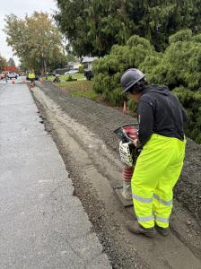 Compaction of Soil being done by In-Depth Excavation