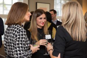 Women networking at the Women to Watch in HTL Index launch