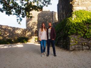 Julien and Charlie at Chateau Roussillon
