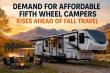 Demand for Affordable Fifth Wheel Campers Rises Ahead of Fall Travel