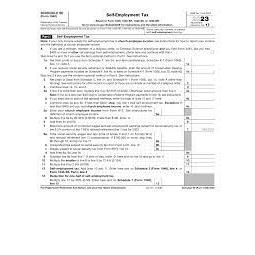 IRS Releases Updated Schedule SE Tax Form and Instructions for 2023 and ...