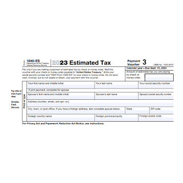 IRS 1040-ES Tax Form Instructions and Printable Forms for 2023 and 2024 ...