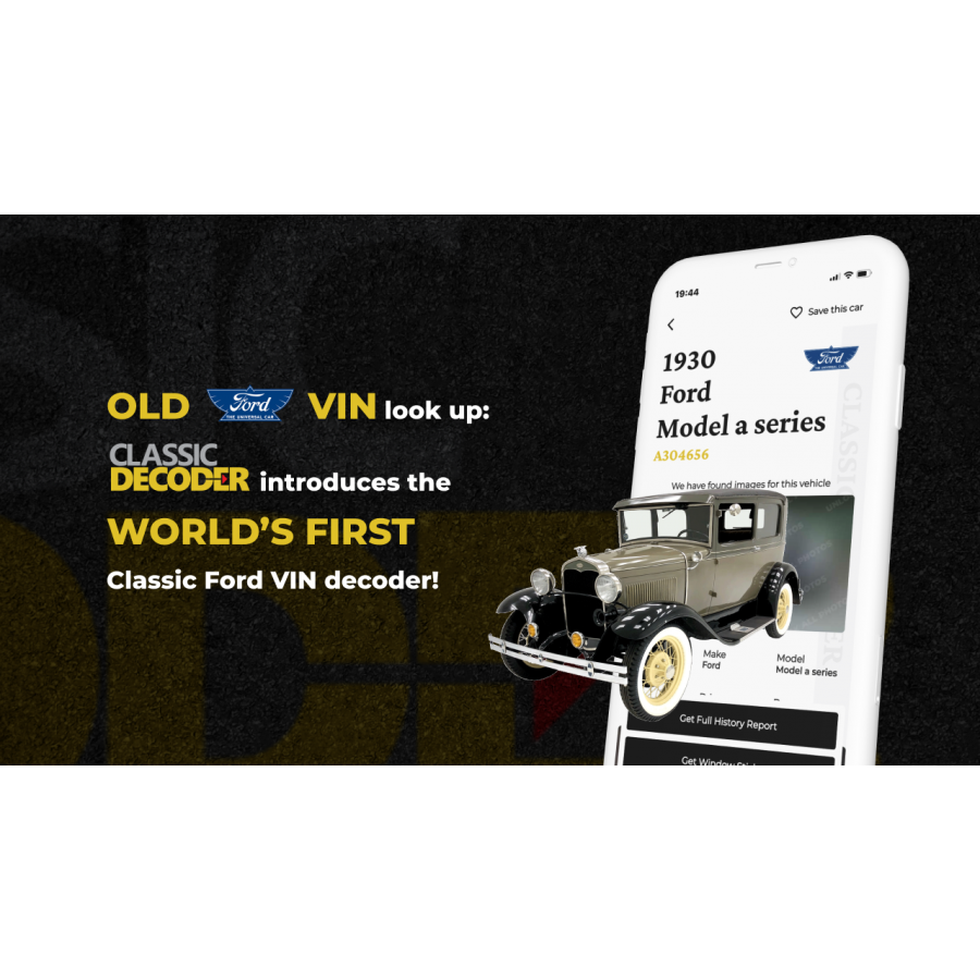 The World’s First Classic Ford VIN Decoder EIN Presswire