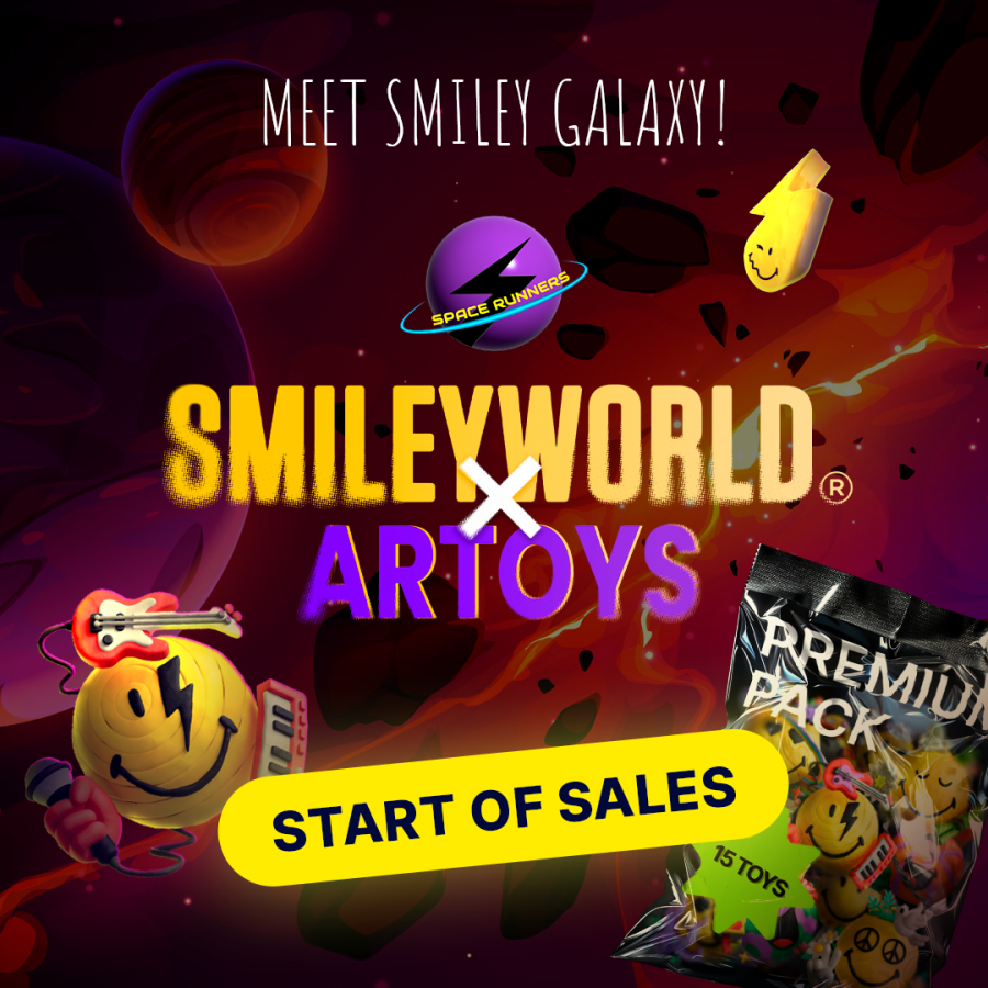 Artoys, Smiley, And Space Runners Launch A Joyful Phygital Collection