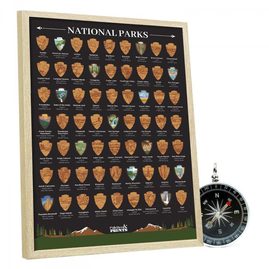 Palettes and Prints Launches National Parks Scratch-Off Poster for ...