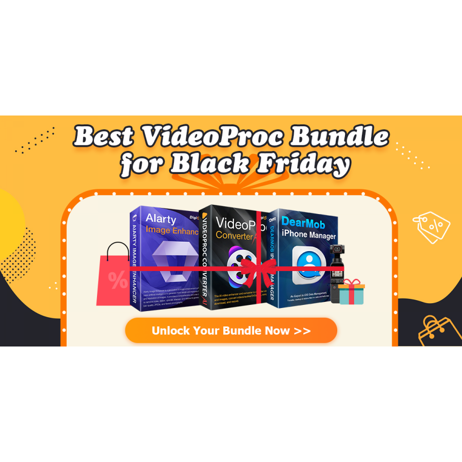 VideoProc Converter AI Black Friday Deals 2024 AI Media Enhancer