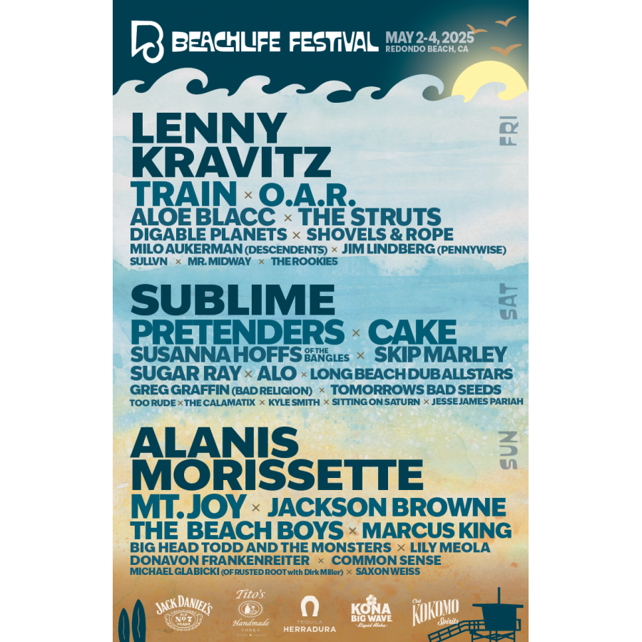 BeachLife Festival Returns To Redondo Beach, CA May 24, 2025 with Lenny Kravitz, Sublime