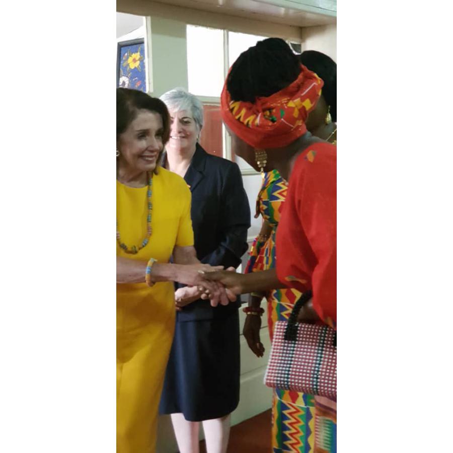 Nancy Pelosi greets Princess Ocansey of Ghana with African Royal ...